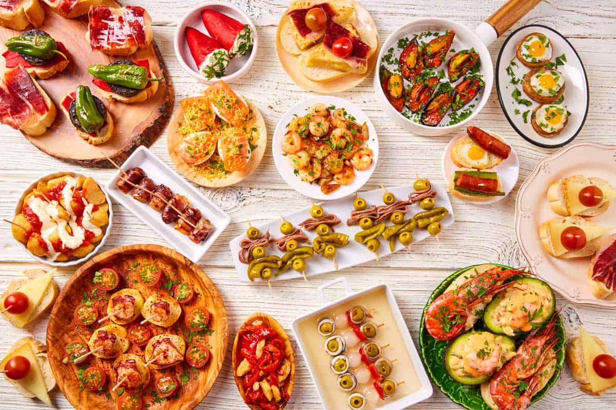 A variety of tapas, some of which are not on my list but what can you do?